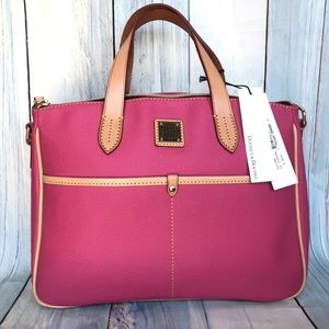 Dooney Small PINK Pebbled Leather Tote NEW